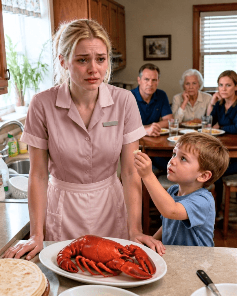 After working a brutal 12-hour shift, I came home and discovered that my mother-in-law had fed my 5-year-old son cold rice while the rest of the family enjoyed the $300 lobsters I had bough Then my son reached into his pocket, pulled out a tiny piece of lobster, and whispered, “I saved it for you, Mommy.”