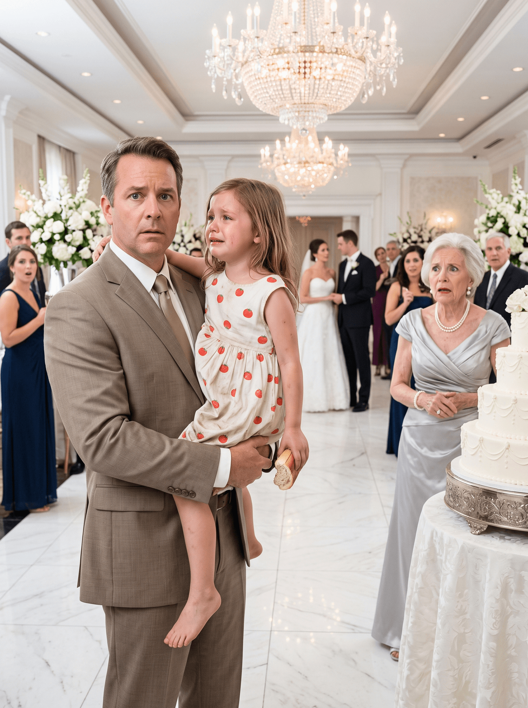 During my mother’s lavish party, I was shocked to find my daughter searching the trash for something to eat. When I demanded, “WHERE’S THE MONEY I’VE BEEN SENDING EVERY MONTH?” the room fell silent… because the answer was standing right in front of me.