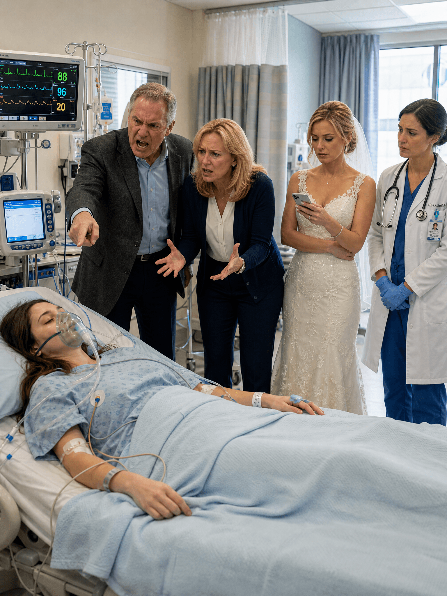 I spent weeks in the hospital fighting to stay alive, yet none of my family came to see me. Not my mother, not my father, not my sister. Then, a month later, my mother texted asking for $12,000 to pay for my sister’s wedding dress. I sent her exactly one dollar with the message, “Good luck.” Within hours, their entire world began to unravel.